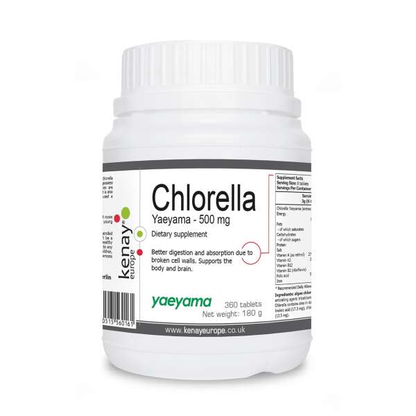 Chlorella Yaeyama, 360 tablets – dietary supplement 