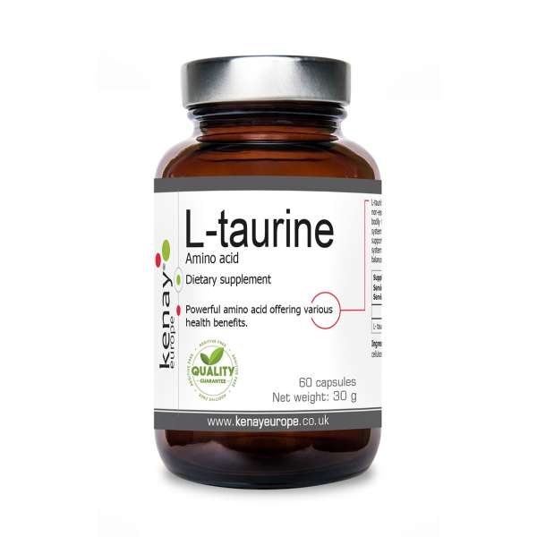 L-Tauryna (60 Kapseln) - Nahrungsergänzungsmittel