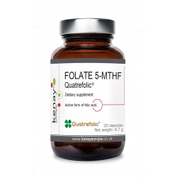 FOLATE 5-MTHF  Quatrefolic® 400 µg, 30 capsules - dietary  supplement