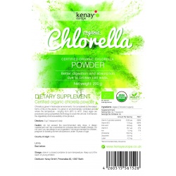 Organic Chlorella powder, 200 g  - dietary  supplement