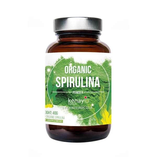 Organic Spirulina powder, 40 g| dietary supplement | Kenay Europe
