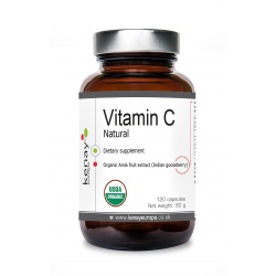 Natural vitamin C, 120 capsules - dietary supplement 