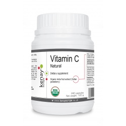 Natural vitamin C, 240 capsules - dietary supplement