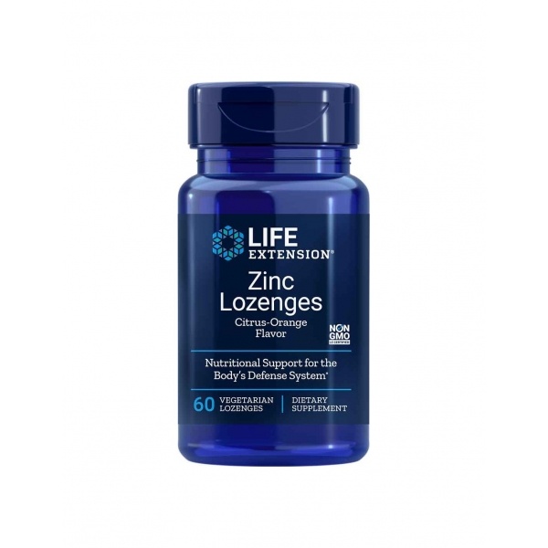 Zinc 60 Lozenges, LifeExtension – dietary supplement