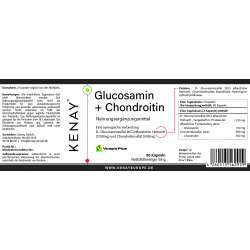 Glucosamin +  Chondroitin  60 Kapseln  Nahrungsergänzungsmittel  KENAY®