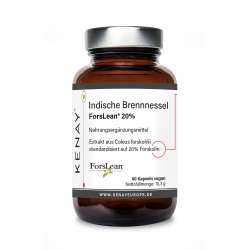 Indische Brennnessel ForsLean ®  20% | 60 kapseln vegan |Nahrungsergänzungsmittel KENAY®