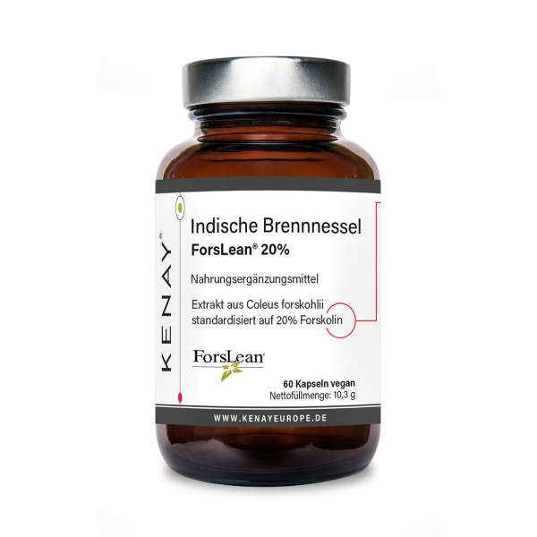 Indische Brennnessel ForsLean ®  20% | 60 kapseln vegan |Nahrungsergänzungsmittel KENAY®