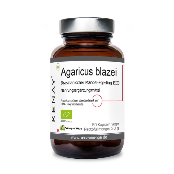 Agaricus blazei Brazilian Mushroom (60 vegan capsules) – KENAY® - dietary supplement