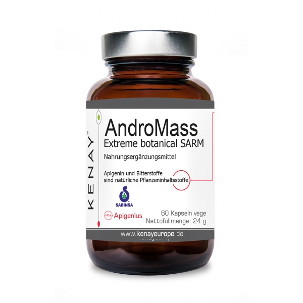  AndroMass – Apigenin + Bitter Melon (Dietary Supplement) – 60 Capsules - KENAY®