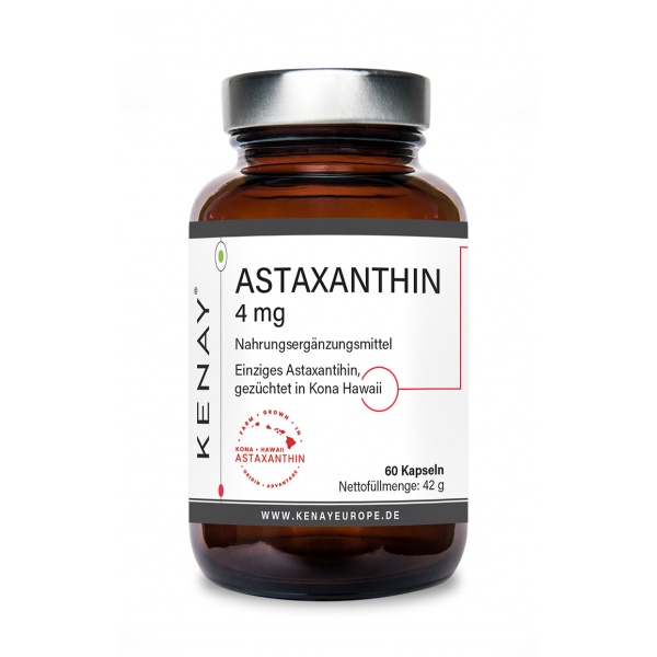 Astaxanthin 4 mg (Dietary Supplement) – 60 Capsules - KENAY®