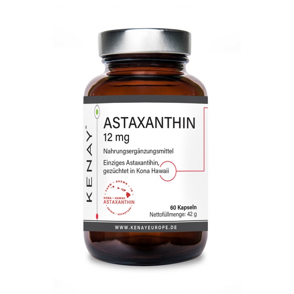   Astaxanthin 12 mg (Dietary Supplement) – 60 Capsules - KENAY®